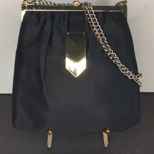 Vintage satin purse with coin purse